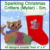 A Sparkling Christmas Critters (Mylar) Design Pack