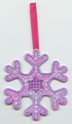 Sparkling Snowflake Ornament 2 (Mylar) (In-the-Hoop)