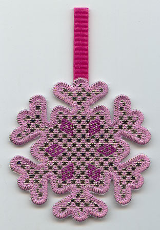 Sparkling Snowflake Ornament 1 (Mylar) (In-the-Hoop)