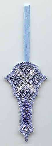 Sparkling Icicle Ornament 3 (Mylar) (In-the-Hoop)