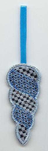 Sparkling Icicle Ornament 2 (Mylar) (In-the-Hoop)