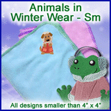 A Animals in Winter Wear Design Pack