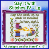 A Say It with Stitches IV Design Pack