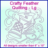 A Crafty Feather Quilting Design Pack