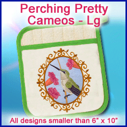 A Perching Pretty Cameos Design Pack