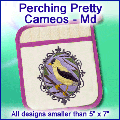 A Perching Pretty Cameos Design Pack