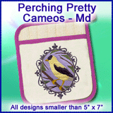 A Perching Pretty Cameos Design Pack