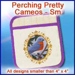 A Perching Pretty Cameos Design Pack