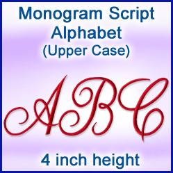 A Monogram Script Alphabet Design Pack