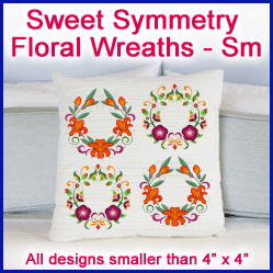 A Sweet Symmetry Floral Wreaths Design Pack