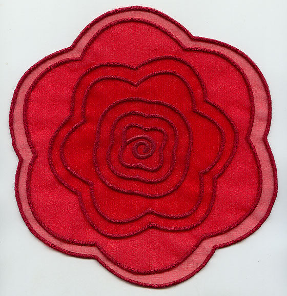 Rose in 3D (In-the-Hoop)