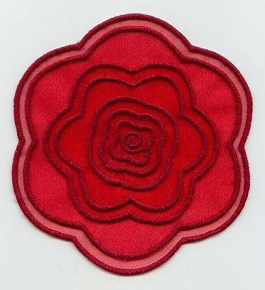 Rose in 3D (In-the-Hoop)