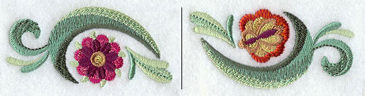 Jacobean Tweet Floral Border