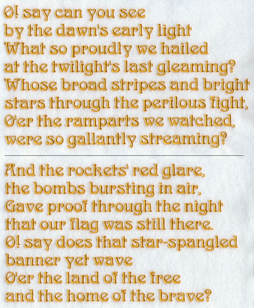 United States National Anthem (Split)