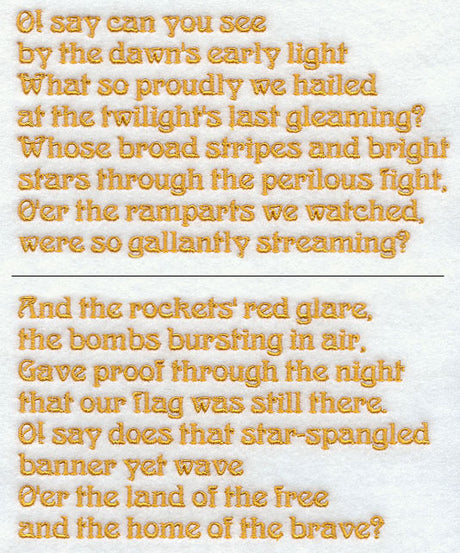 United States National Anthem (Split)