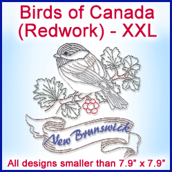 A Birds of Canada (Redwork) Design Pack