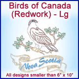 A Birds of Canada (Redwork) Design Pack