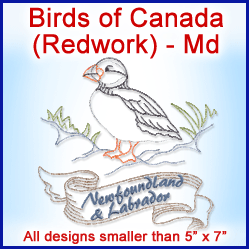 A Birds of Canada (Redwork) Design Pack