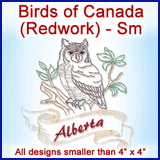 A Birds of Canada (Redwork) Design Pack