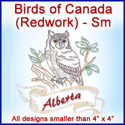 A Birds of Canada (Redwork) Design Pack