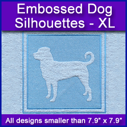 A Embossed Dog Silhouettes Design Pack