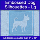 A Embossed Dog Silhouettes Design Pack