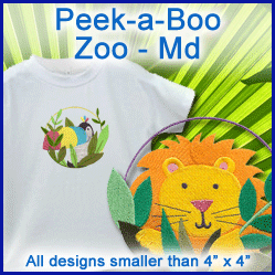 A Peek-a-Boo Zoo Design Pack