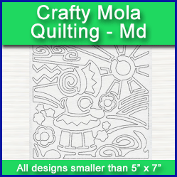 A Crafty Mola Quilting Design Pack