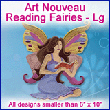 A Art Nouveau Reading Fairies Design Pack