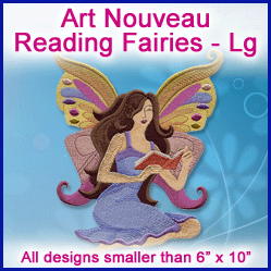A Art Nouveau Reading Fairies Design Pack