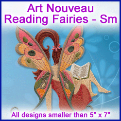 A Art Nouveau Reading Fairies Design Pack