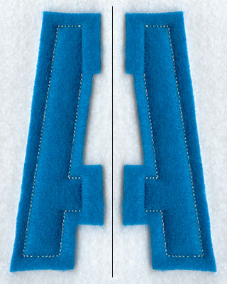 Collegiate Letter A (Crafty Cut Applique) (5 Inch)