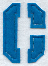 Collegiate Letter C (Crafty Cut Applique) (5 Inch)
