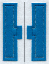 Collegiate Letter H (Crafty Cut Applique) (5 Inch)