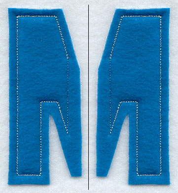 Collegiate Letter M (Crafty Cut Applique) (5 Inch)