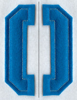 Collegiate Letter O (Crafty Cut Applique) (5 Inch)