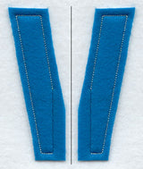 Collegiate Letter V (Crafty Cut Applique) (5 Inch)