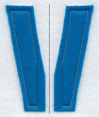 Collegiate Letter V (Crafty Cut Applique) (5 Inch)