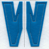 Collegiate Letter W (Crafty Cut Applique) (5 Inch)