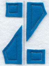Collegiate Letter Z (Crafty Cut Applique) (5 Inch)