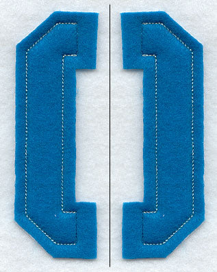 Collegiate Number 0 (Crafty Cut Applique) (5 Inch)
