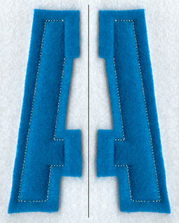 Collegiate Letter A (Crafty Cut Applique) (5 Inch)