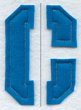 Collegiate Letter C (Crafty Cut Applique) (5 Inch)