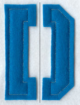 Collegiate Letter D (Crafty Cut Applique) (5 Inch)