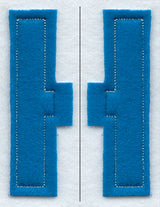 Collegiate Letter H (Crafty Cut Applique) (5 Inch)