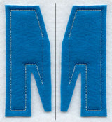 Collegiate Letter M (Crafty Cut Applique) (5 Inch)