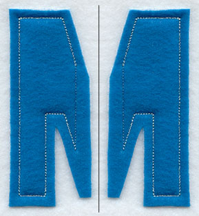 Collegiate Letter M (Crafty Cut Applique) (5 Inch)