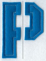 Collegiate Letter P (Crafty Cut Applique) (5 Inch)