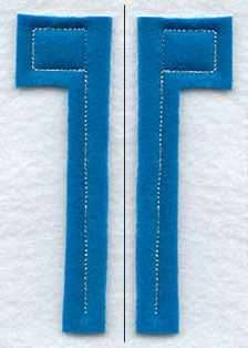 Collegiate Letter T (Crafty Cut Applique) (5 Inch)