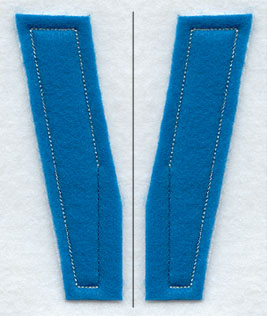 Collegiate Letter V (Crafty Cut Applique) (5 Inch)